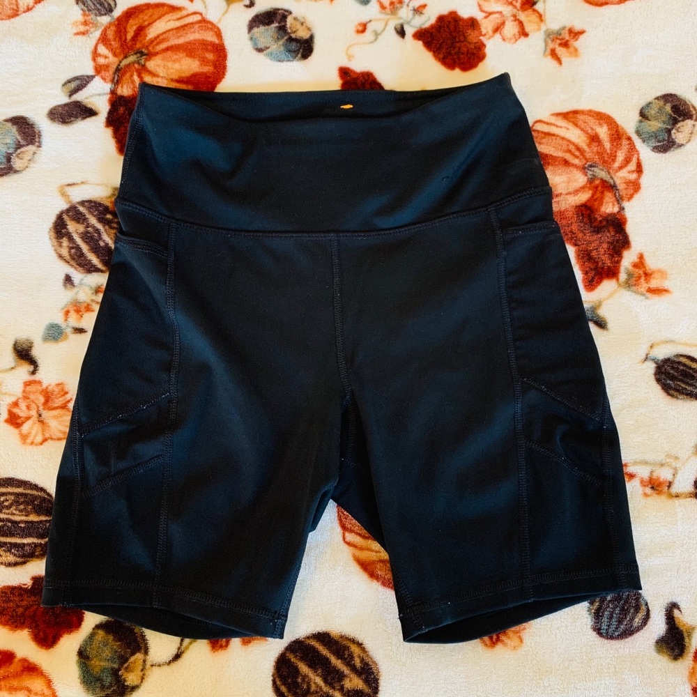 Black biker shorts